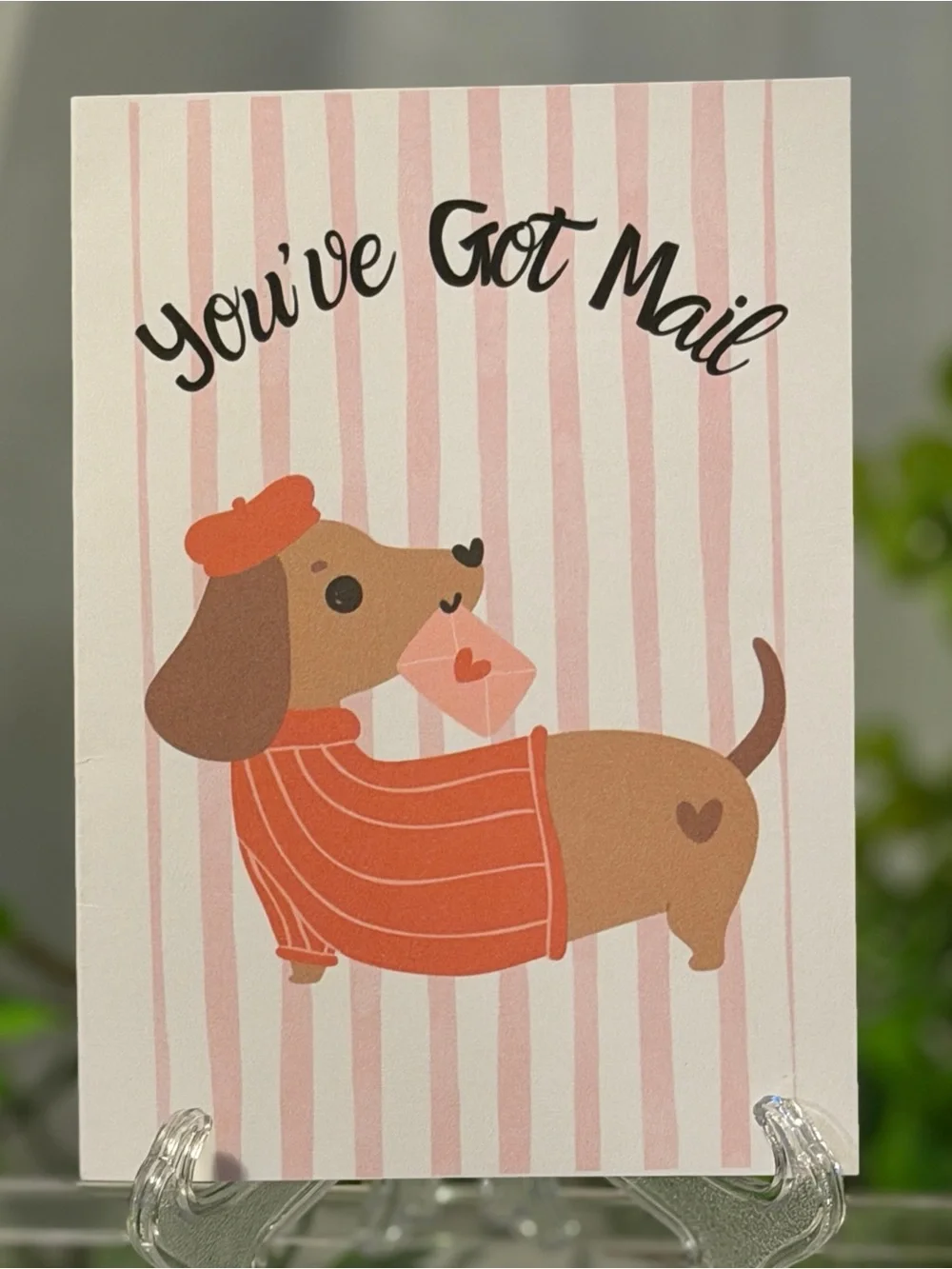 Dachshund Encouragement Greeting Card Set of 5 4x6 with Envelopes Cute Dog